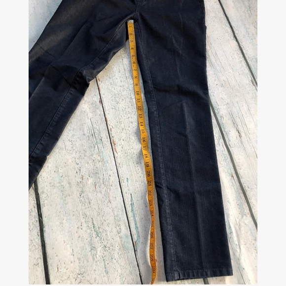 Lafayette 148 Jeans 8 dark Blue Straight Slim mid rise neutral classic women’s - Picture 5 of 15